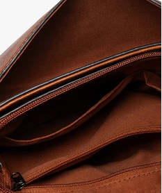 sac besace a rabat metallise marron vif sacs bandouliereF294601_3