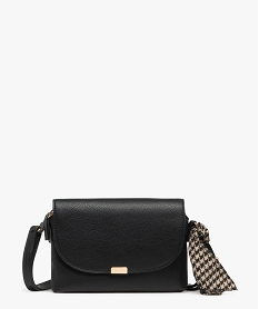 GEMO Sac à rabat avec bandoulière et noeud fantaisie femme noir standard