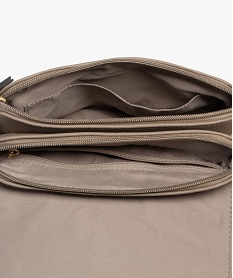sac a rabat avec bandouliere et noeud fantaisie femme brun sacs bandouliereF294801_3