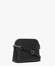 sac a bandouliere avec devant matelasse femme noir standard sacs bandouliereF295001_2
