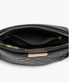 sac a bandouliere avec devant matelasse femme noir standard sacs bandouliereF295001_3