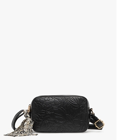 GEMO Sac à bandoulière petit format femme noir standard