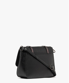 sac besace a rabat avec brides metallisees noir standard sacs bandouliereF295401_2