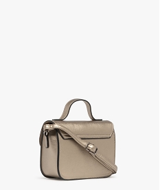 sac besace mini format metallise look cartable dore sacs bandouliereF295701_2