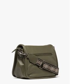 sac besace souple avec bandouliere fantaisie amovible femme vert standard sacs bandouliereF295901_2