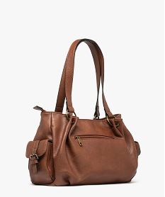 sac a main grand format multipoche marron vif sacs a mainF296101_2
