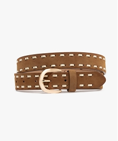 GEMO Ceinture incrustée de lacets scintillants femme Orange