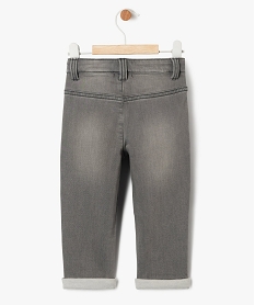 jean slim en denim stretch delave bebe garcon - lulucastagnette gris jeansF298701_4