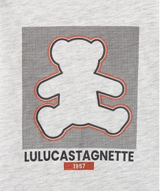 tee-shirt manches longues imprime en coton bebe garcon - lulucastagnette gris tee-shirts manches longuesF299101_2