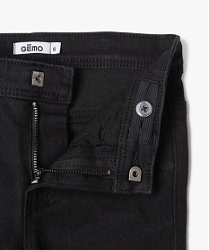 jean skinny stretch taille haute ajustable garcon noir jeansF300801_2