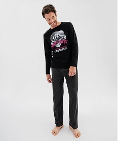 pyjama imprime homme - rick and morty noirF307901_2