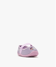 chaussons a paillettes la reine des neiges bebe fille - disney violet standardF310001_2