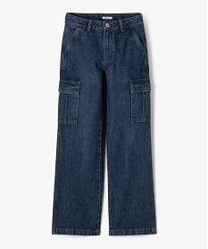 GEMO Jean cargo coupe Straight fille bleu standard