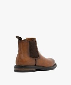 boots homme style chelsea effet graine marron chineF314701_4