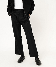 GEMO Pantalon de costume Wide leg homme noir standard