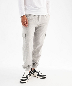 pantalon de jogging en molleton douillet coupe cargo homme - roadsign grisF315501_2
