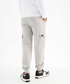 pantalon de jogging en molleton douillet coupe cargo homme - roadsign grisF315501_3