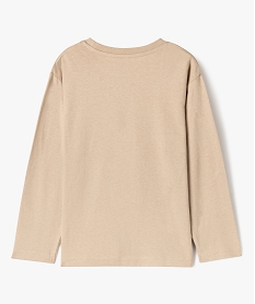 tee-shirt a manches longues avec motif ours garcon beige tee-shirtsF316601_3
