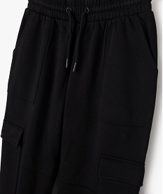 pantalon de jogging avec poches a rabat fille noir standard pantalonsF316701_2