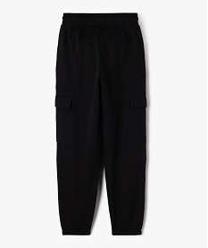 pantalon de jogging avec poches a rabat fille noir standard pantalonsF316701_3