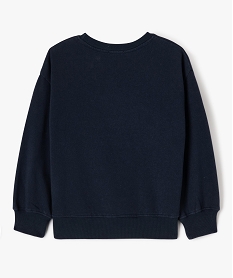 sweat en molleton doux imprime garcon bleu sweatsF319601_3
