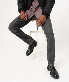 GEMO Jean slim en coton stretch homme noir standard