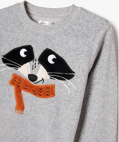 pyjama en velours avec motif renard garcon grisF322801_2