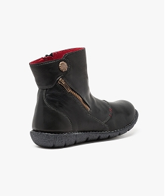 boots femme fourrees style chelsea en suedine brunF326201_4