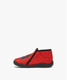 chaussons garcon boots a zip en velours ras - spiderman rouge standardF326801_3