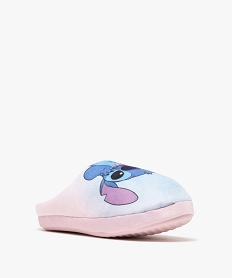 chaussons mules en velours motif stitch femme - disney bleu standardF327601_2