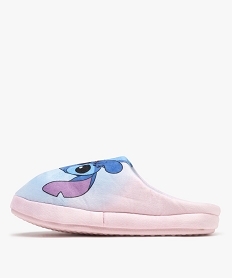 chaussons mules en velours motif stitch femme - disney bleu standardF327601_3
