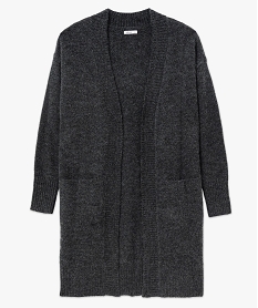 gilet long porte ouvert femme gris giletsF329301_4