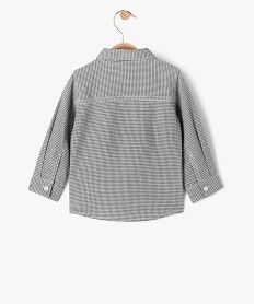 ensemble 2 pieces chemise et tee-shirt bebe garcon - lulucastagnette grisF330901_4