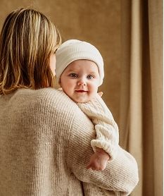 bonnet naissance en jersey a revers (lot de 2) beigeF331101_3