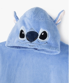 robe de chambre a capuche en maille peluche enfant - stitch bleuF335601_2