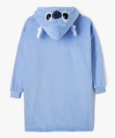 robe de chambre a capuche en maille peluche enfant - stitch bleuF335601_3