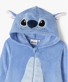 combinaison pyjama en maille peluche garcon - stitch bleuF335701_2