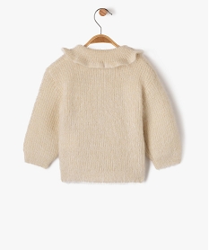 gilet en maille scintillante bebe fille - lulucastagnette beige giletsF340601_3