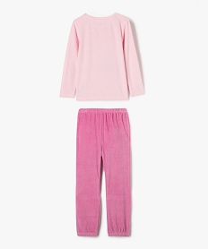 pyjama en velours 2 pieces imprime angel fille - stitch roseF340801_4