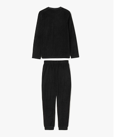 pyjama en velours avec motif jeu video garcon - minecraft noirF341201_3