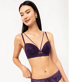 GEMO Soutien-gorge push-up avec brides velours Violet
