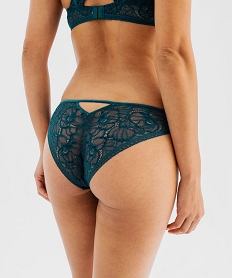 culotte en dentelle et velours femme bleu culottesF346101_2