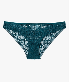 culotte en dentelle et velours femme bleu culottesF346101_4
