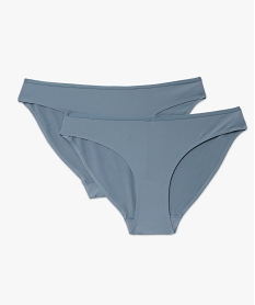 culottes unies en microfibre femme (lot de 2) gris standard culottesF346201_4