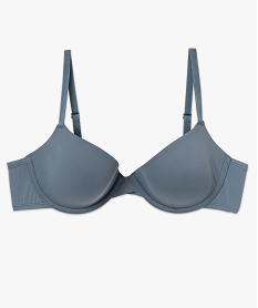 soutien-gorge corbeille a armatures et bonnets moules en microfibre gris soutien gorge avec armaturesF346601_4