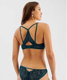 soutien-gorge corbeille en dentelle et velours bleu soutien gorge avec armaturesF346801_2