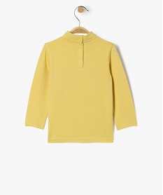 tee-shirt manches longues et col roule imprime dinosaures bebe garcon jaune tee-shirts manches longuesF357401_3