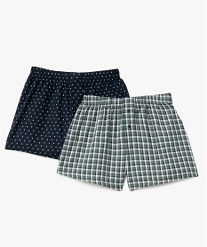 GEMO Caleçons imprimés homme (lot de 2) vert standard