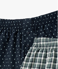 calecon imprimes homme (lot de 2) vert boxers et caleconsF357901_2