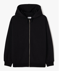 GEMO Sweat zippé à capuche fille noir standard